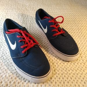 Nike Stephan Janoski Canvas Skate Blue Shoes 7.5